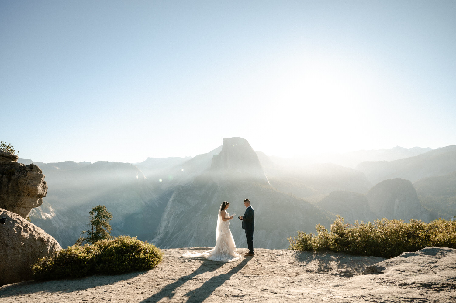 glacier point wedding in Yosemite National Park