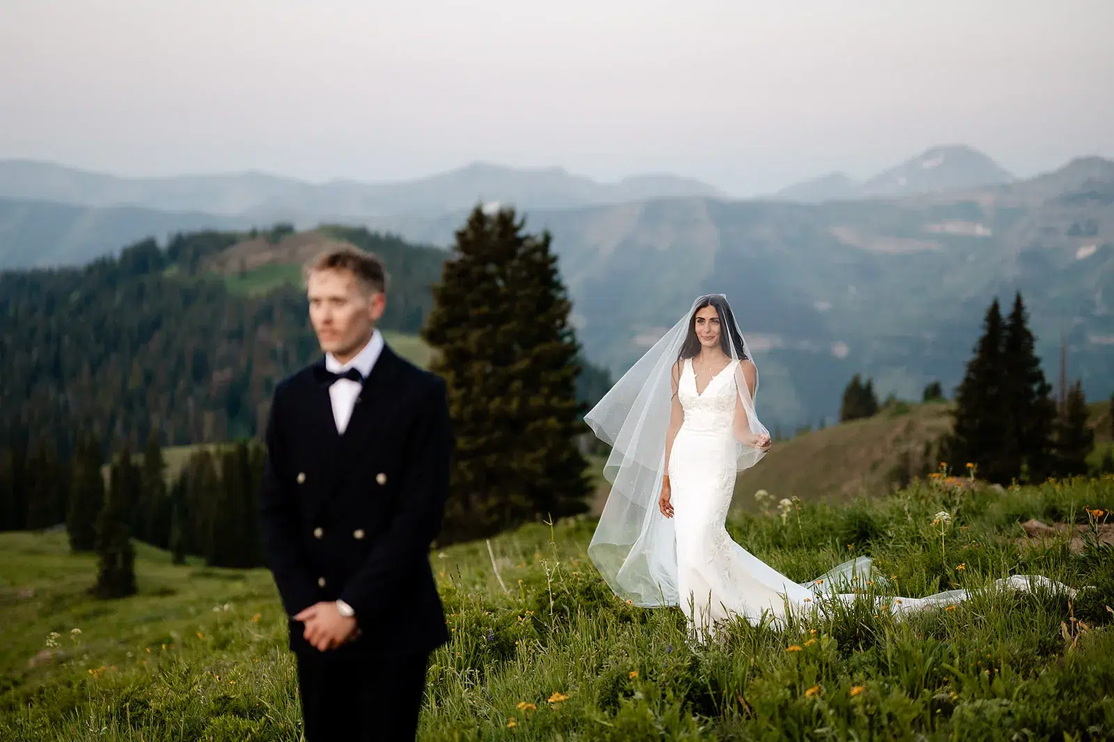 First look wedding